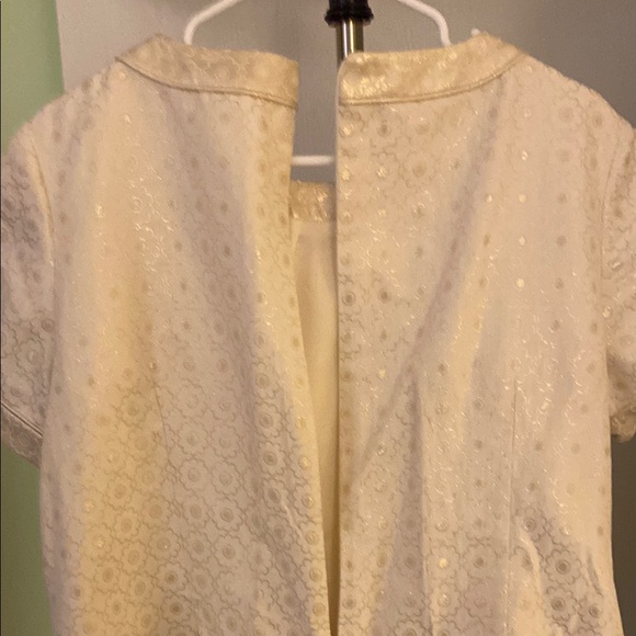 Boden Cream Eyelet Blouse with Cap Sleeves - Picture 7 of 7
